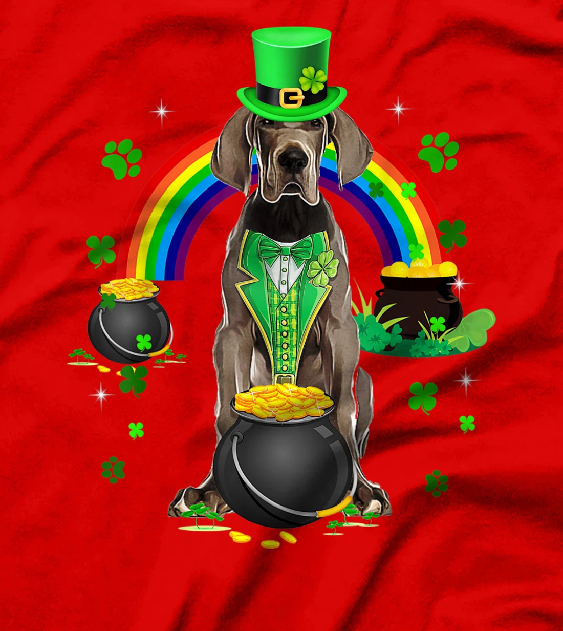 Funny Great Dane Leprechaun Shamrock St. Patrick's Day T-Shirt, Kid T-Shirt and Women T-Shirt