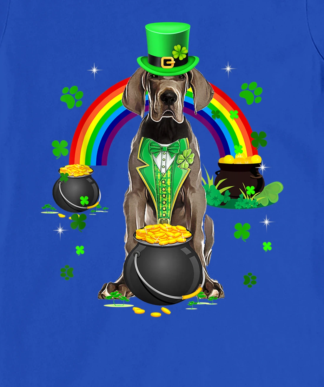Funny Great Dane Leprechaun Shamrock St. Patrick's Day T-Shirt, Kid T-Shirt and Women T-Shirt