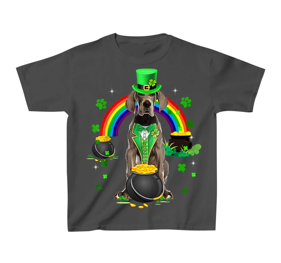 Funny Great Dane Leprechaun Shamrock St. Patrick's Day T-Shirt, Kid T-Shirt and Women T-Shirt