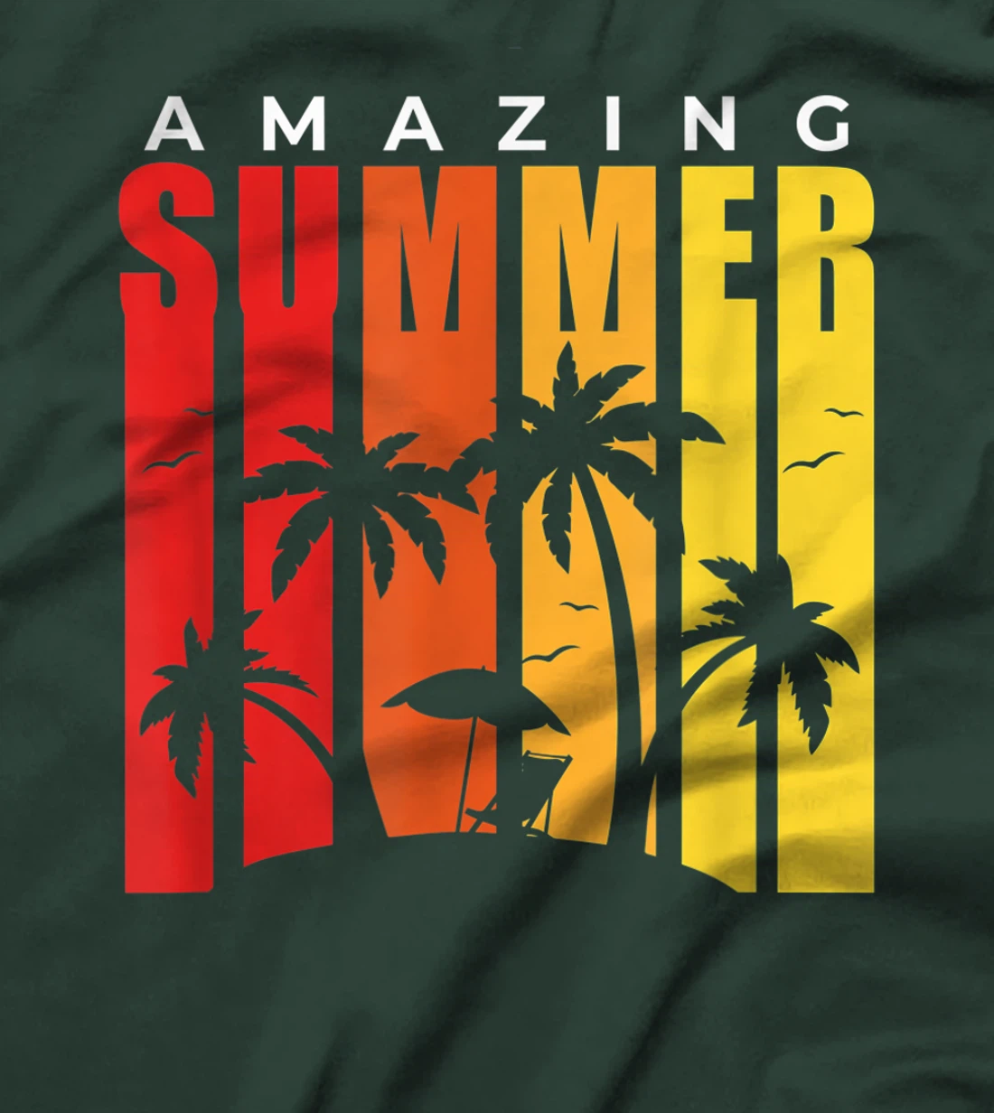 Amazing Summer Palm Trees Vintage T-Shirt, Kid T-Shirt and Women T-Shirt