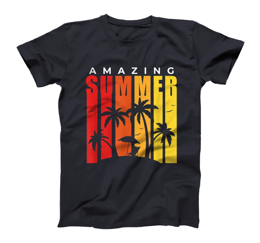 Amazing Summer Palm Trees Vintage T-Shirt, Kid T-Shirt and Women T-Shirt