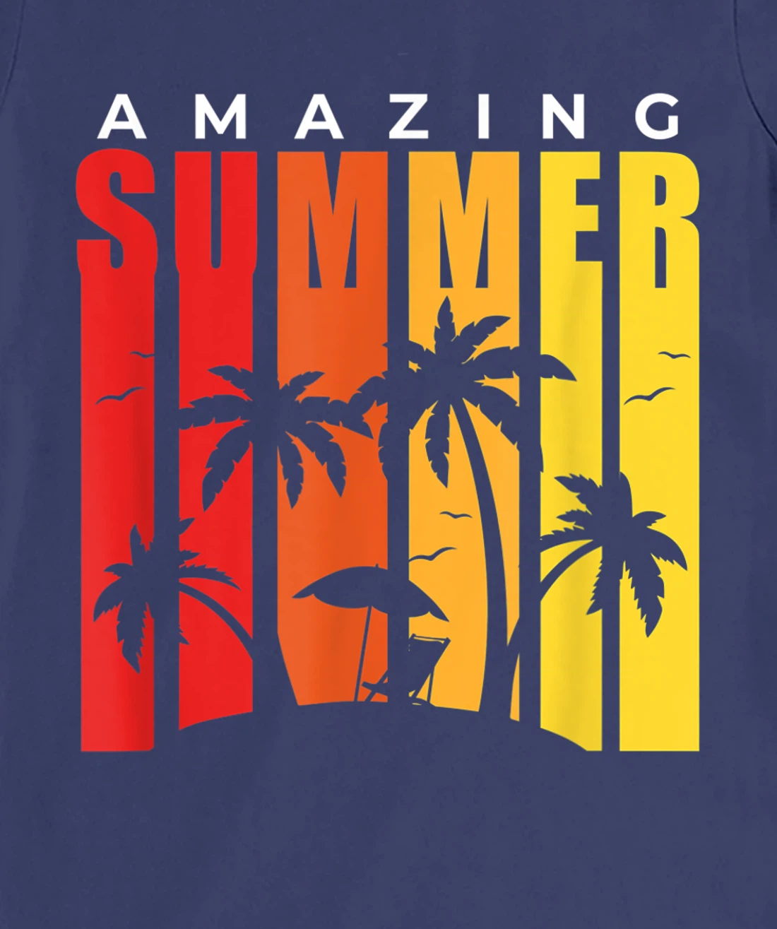 Amazing Summer Palm Trees Vintage T-Shirt, Kid T-Shirt and Women T-Shirt