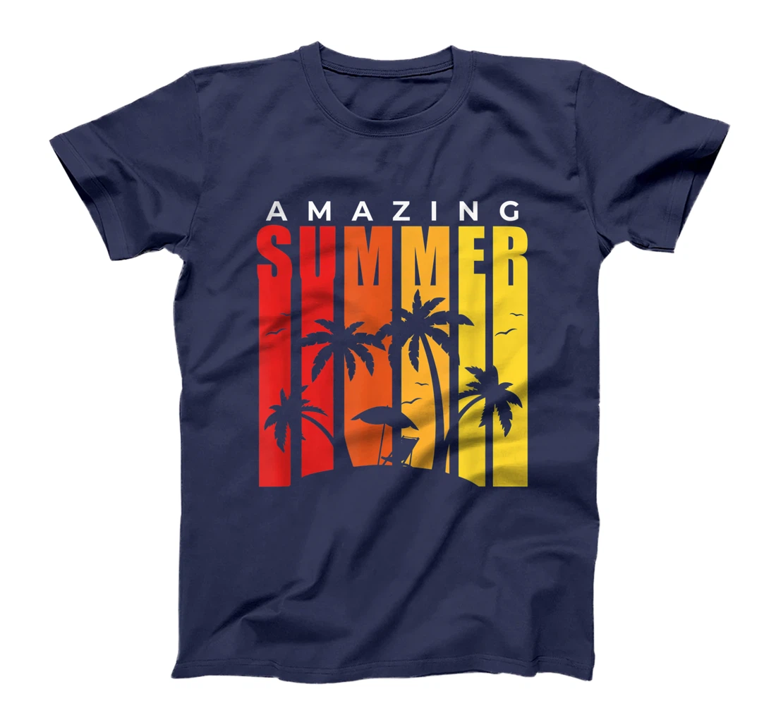 Amazing Summer Palm Trees Vintage T-Shirt, Kid T-Shirt and Women T-Shirt