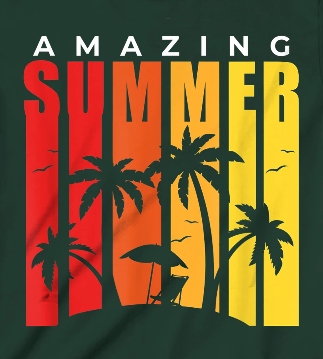 Amazing Summer Palm Trees Vintage T-Shirt, Kid T-Shirt and Women T-Shirt