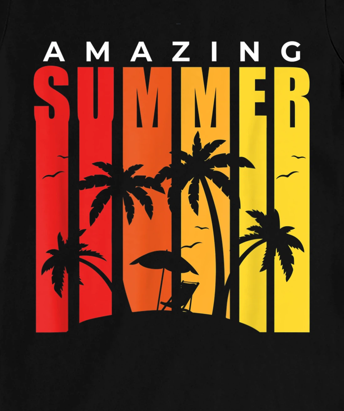 Amazing Summer Palm Trees Vintage T-Shirt, Kid T-Shirt and Women T-Shirt