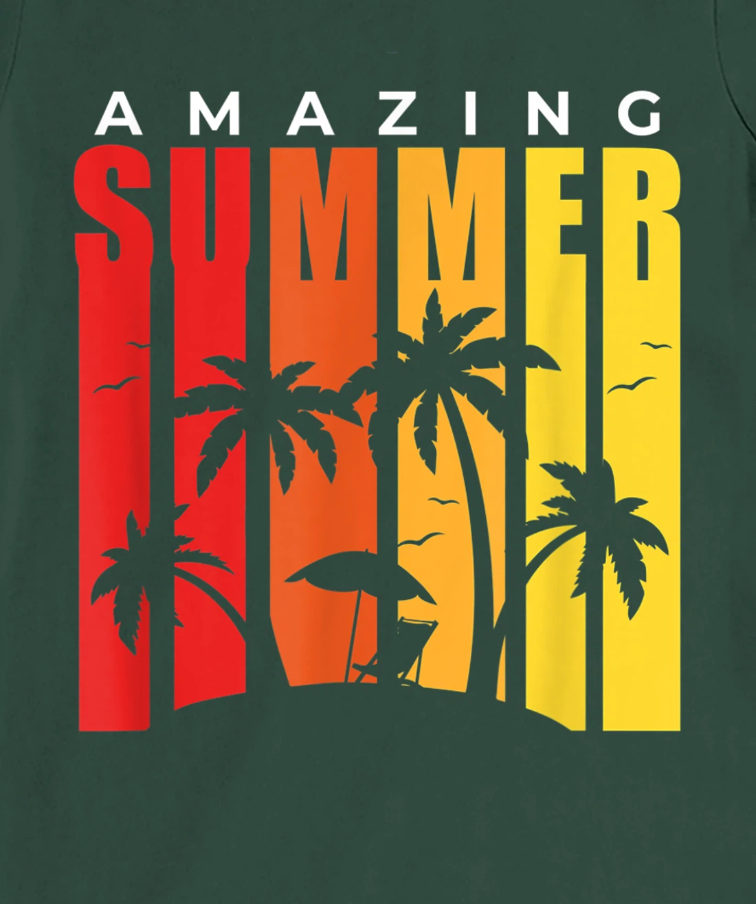Amazing Summer Palm Trees Vintage T-Shirt, Kid T-Shirt and Women T-Shirt