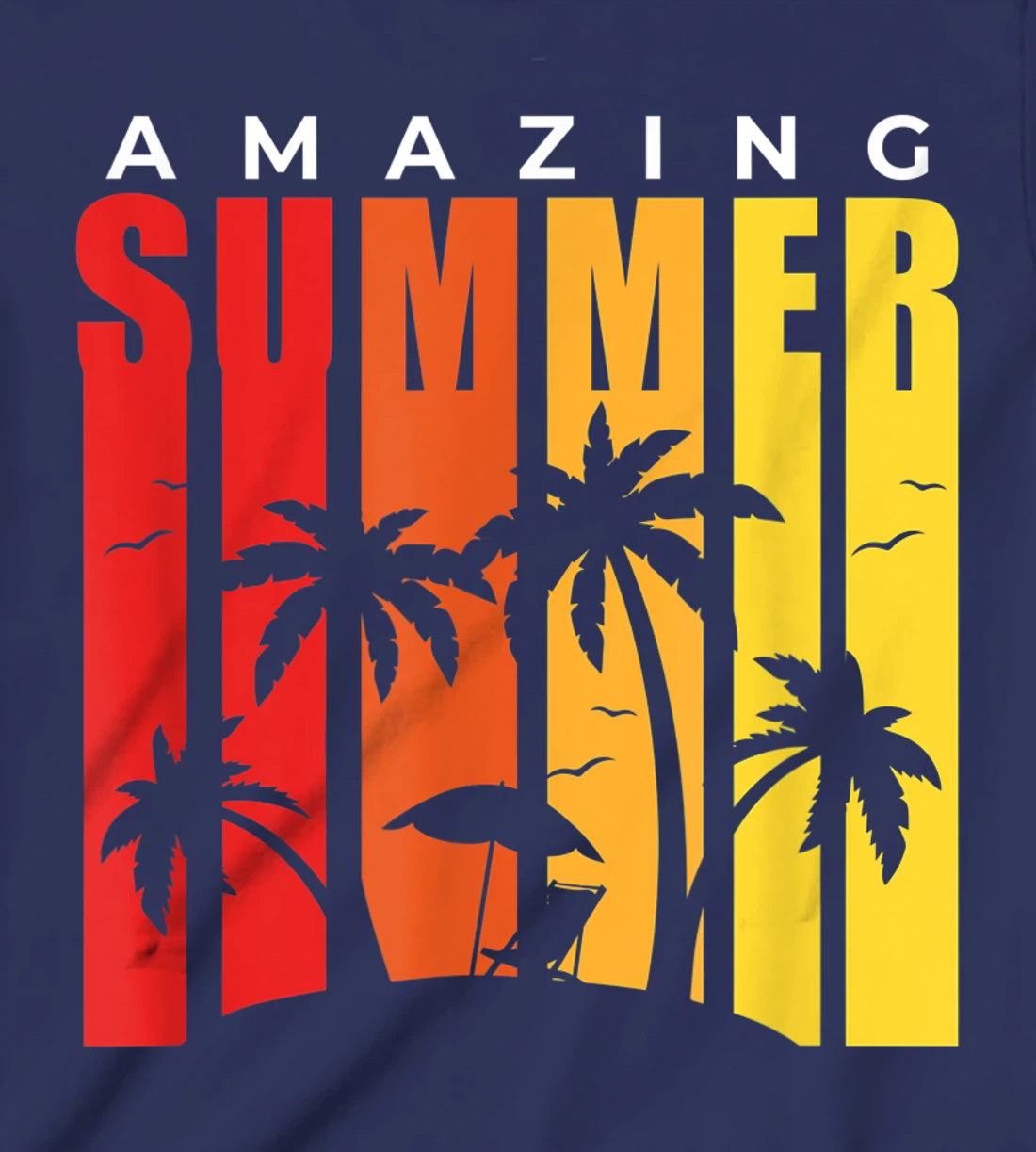 Amazing Summer Palm Trees Vintage T-Shirt, Kid T-Shirt and Women T-Shirt