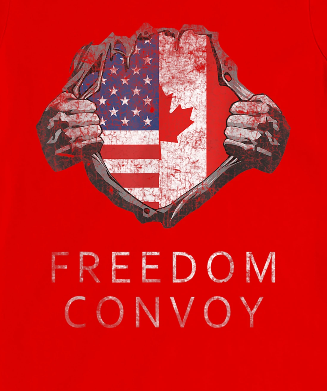 Canada Freedom Convoy 2022 Canadian Truckers Support T-Shirt, Women T-Shirt