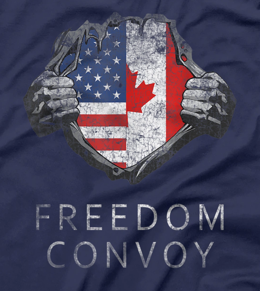 Canada Freedom Convoy 2022 Canadian Truckers Support T-Shirt, Women T-Shirt