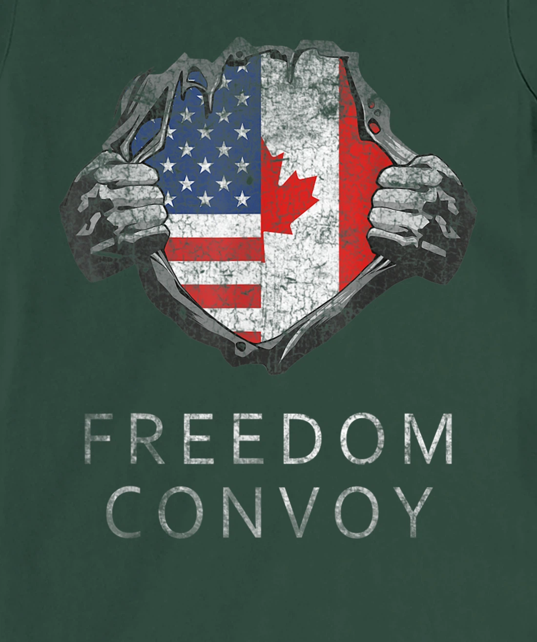 Canada Freedom Convoy 2022 Canadian Truckers Support T-Shirt, Women T-Shirt