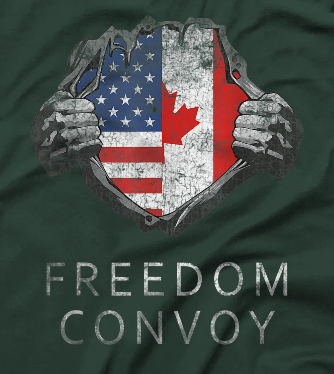 Canada Freedom Convoy 2022 Canadian Truckers Support T-Shirt, Women T-Shirt