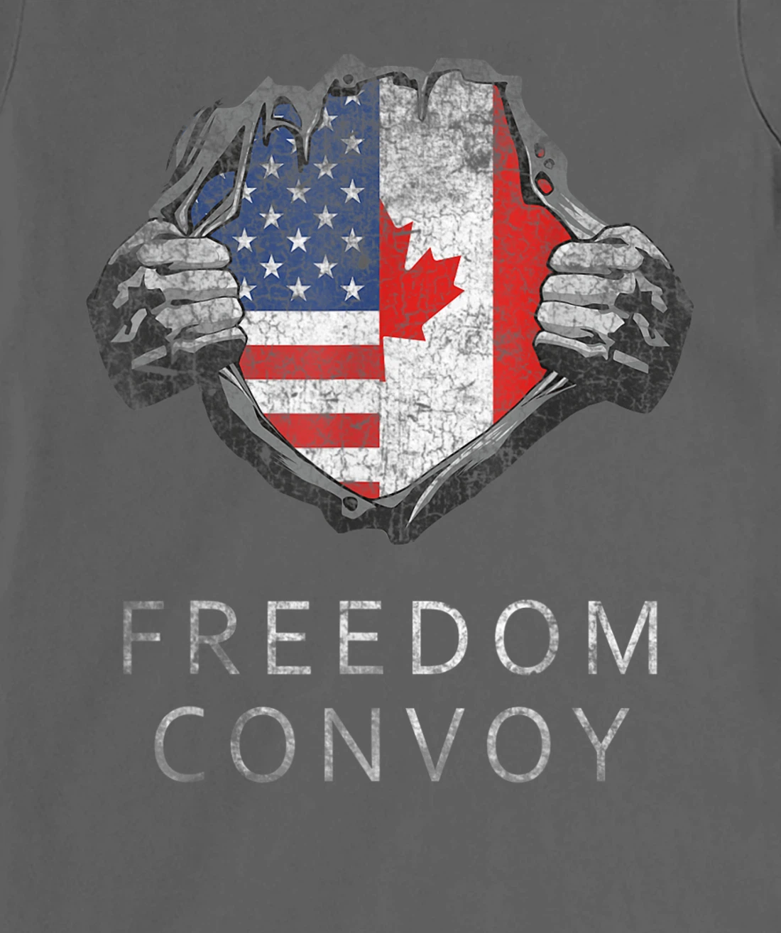 Canada Freedom Convoy 2022 Canadian Truckers Support T-Shirt, Women T-Shirt