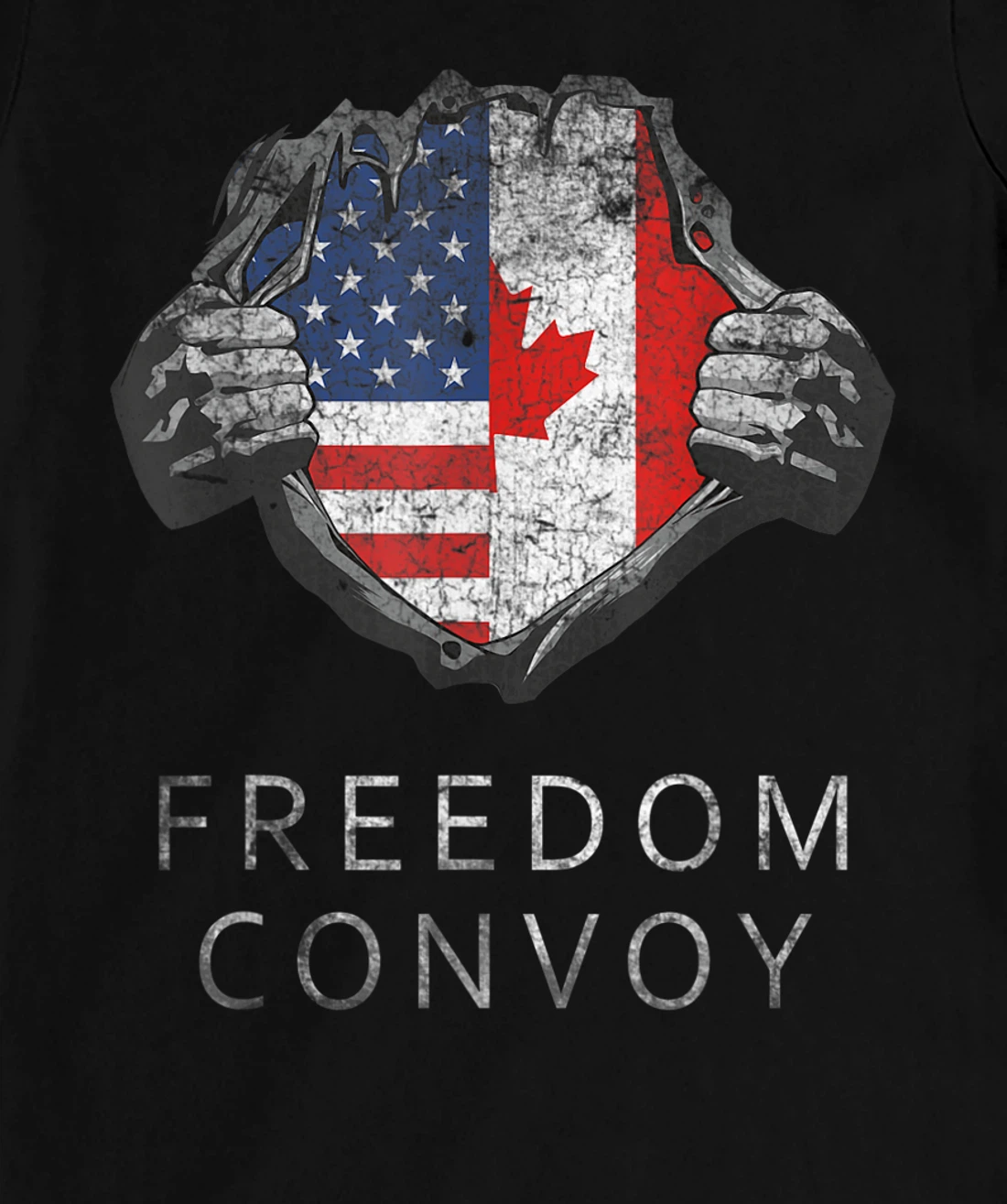 Canada Freedom Convoy 2022 Canadian Truckers Support T-Shirt, Women T-Shirt
