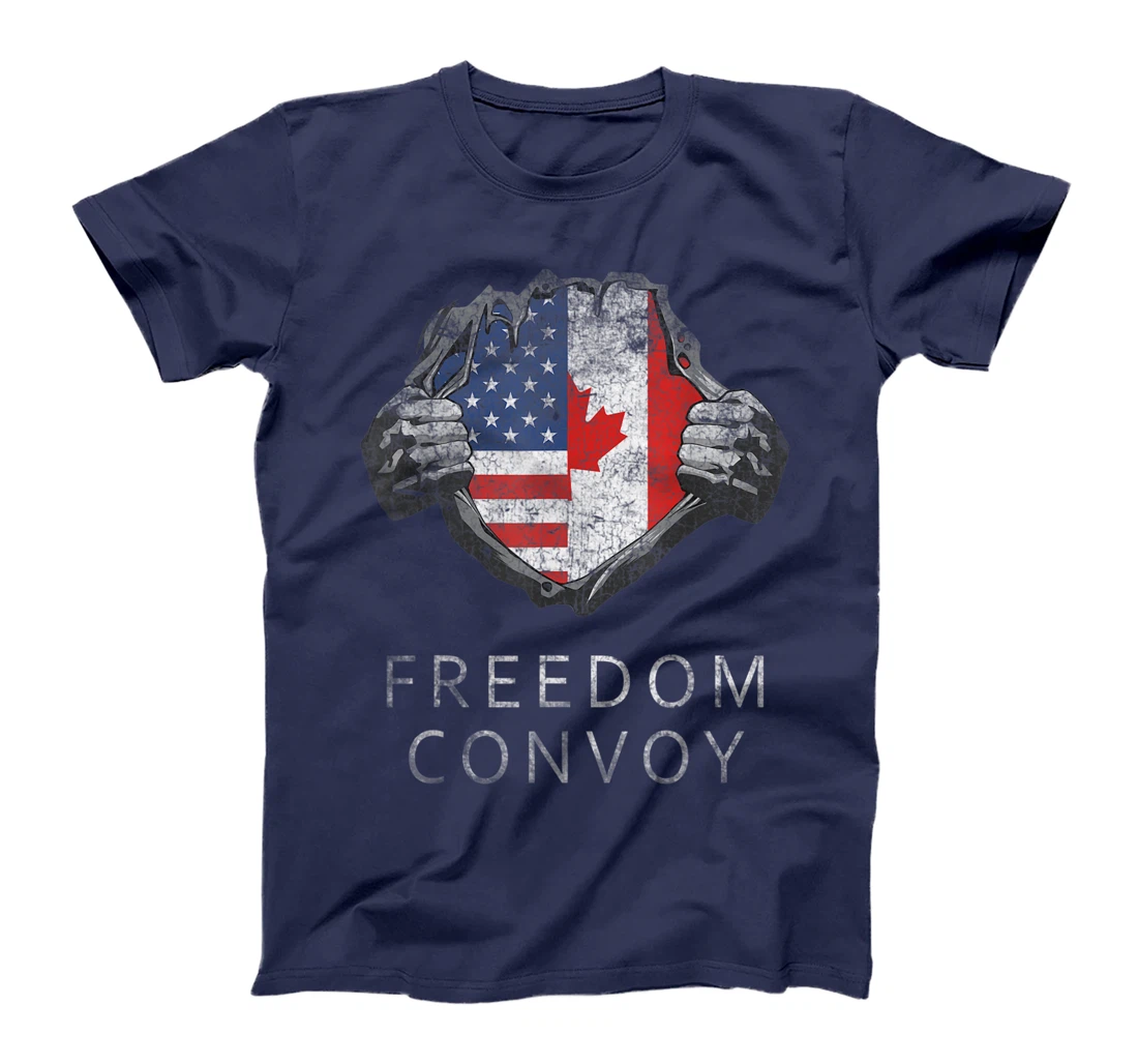 Canada Freedom Convoy 2022 Canadian Truckers Support T-Shirt, Women T-Shirt