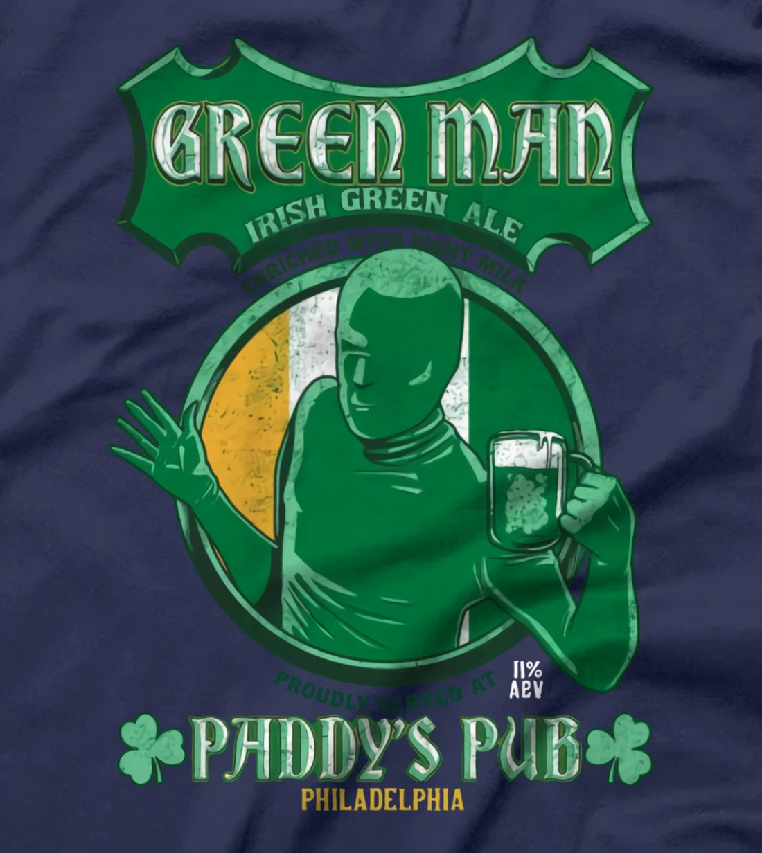 Irish Green Ale Enriched With Fight Milk Funny Patricks Day T-Shirt
