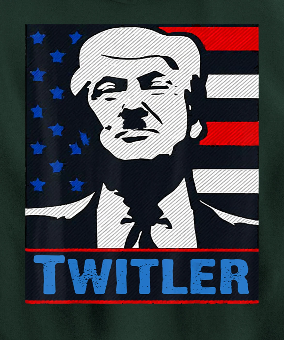 TWITLER T SHIRT Anti Trump Pullover Hoodie