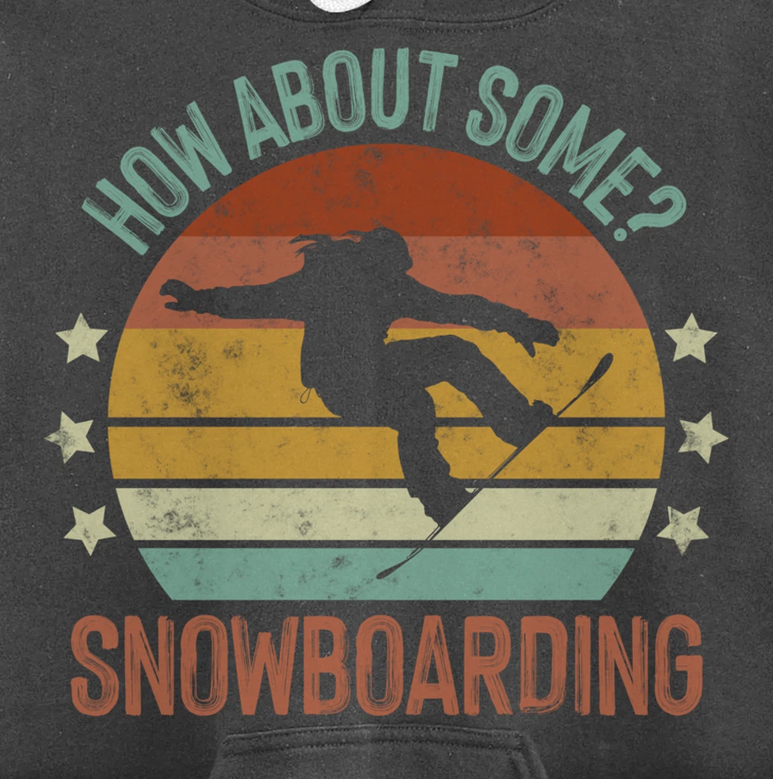 How About Some - Snowboarding Winter Sports Retro Vintage Pullover Hoodie