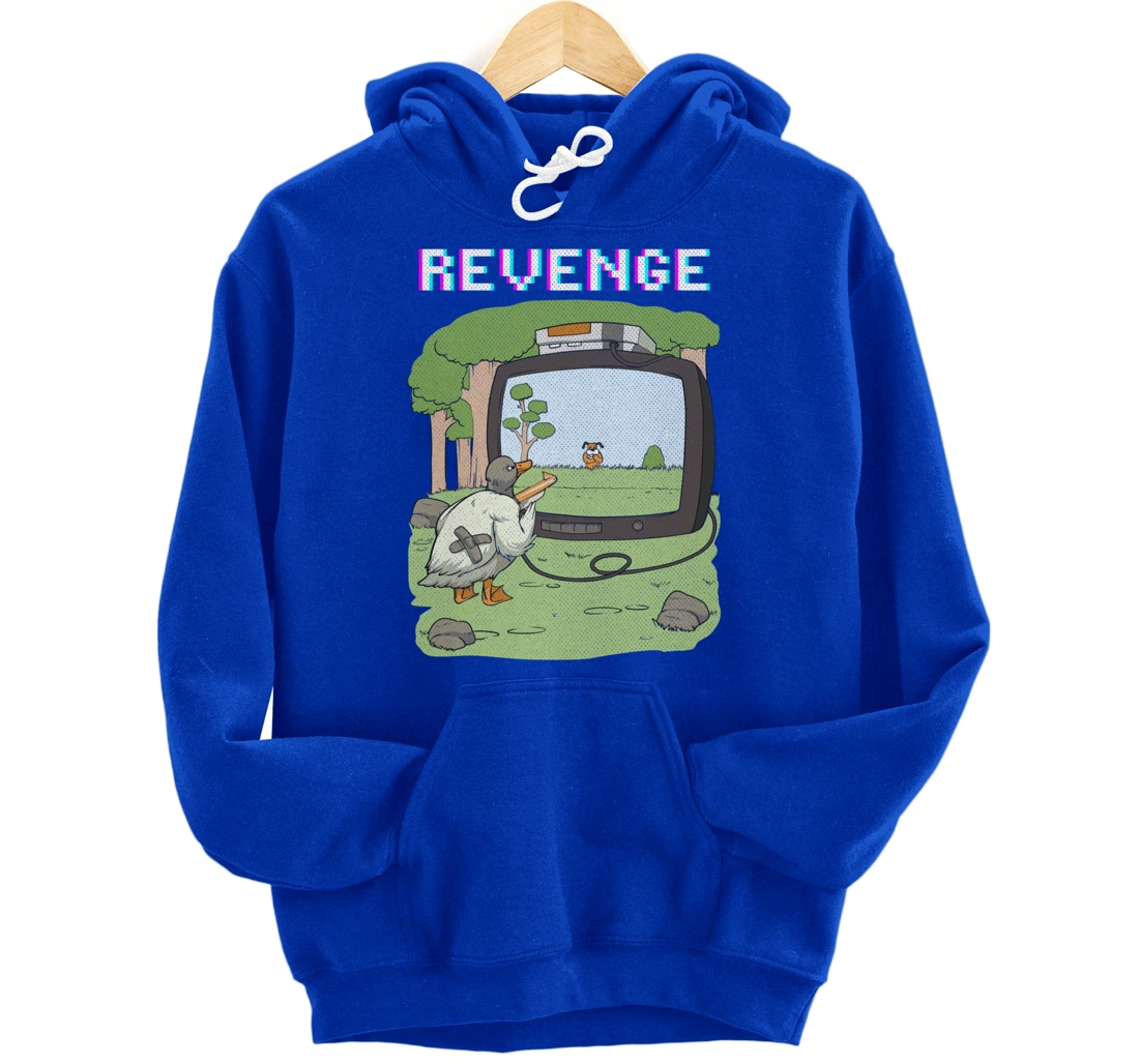 Duck Vintage Video Game Boys Girls Men Women Gamer Pullover Hoodie