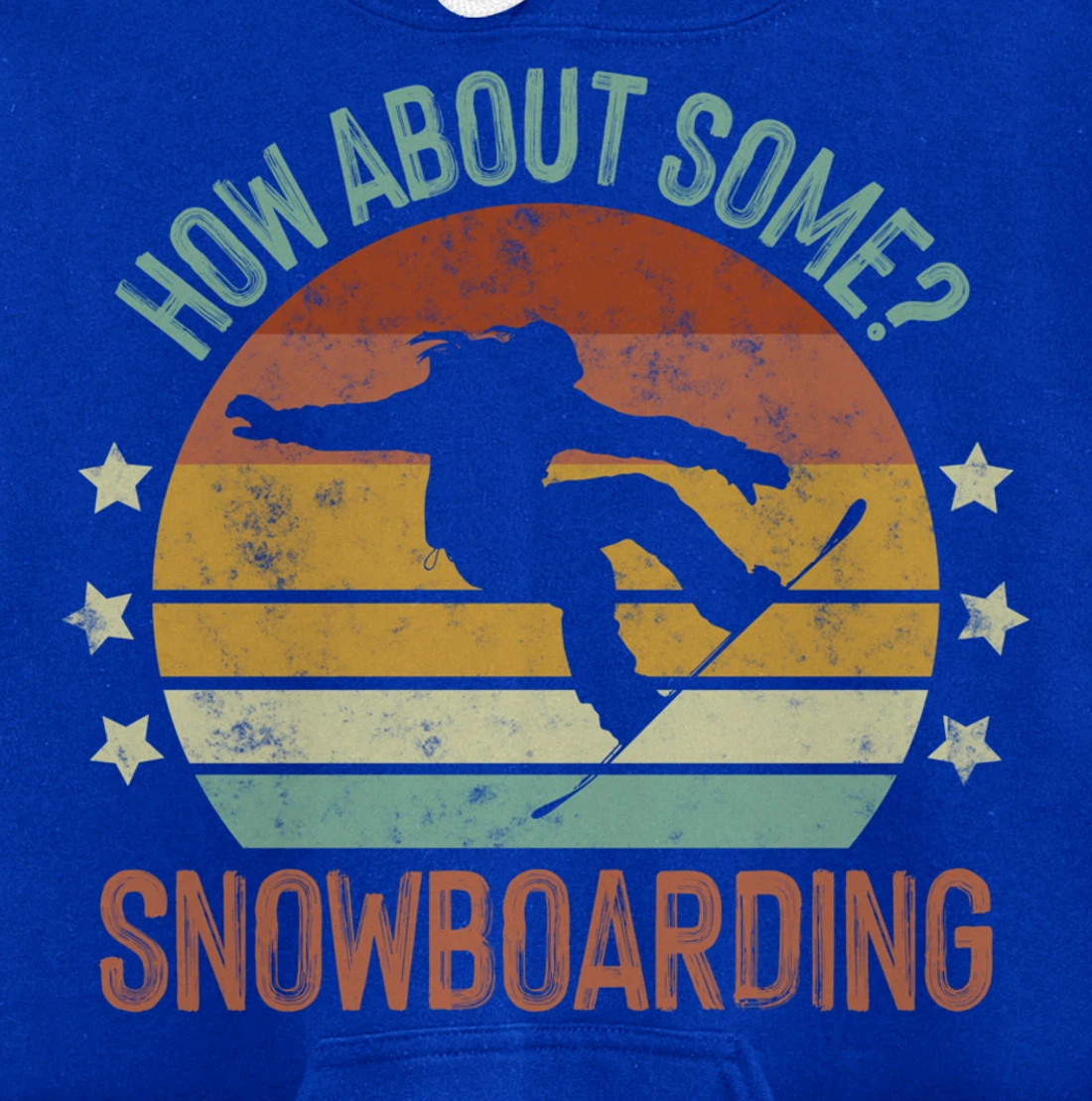 How About Some - Snowboarding Winter Sports Retro Vintage Pullover Hoodie
