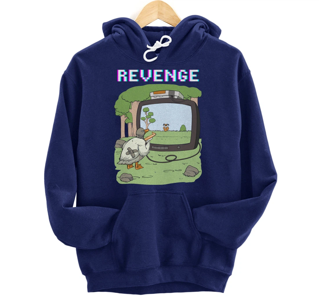 Duck Vintage Video Game Boys Girls Men Women Gamer Pullover Hoodie