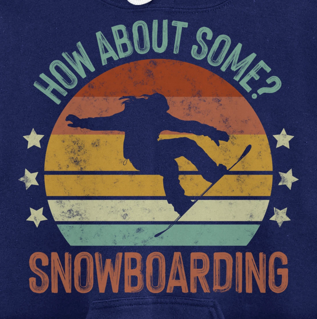 How About Some - Snowboarding Winter Sports Retro Vintage Pullover Hoodie