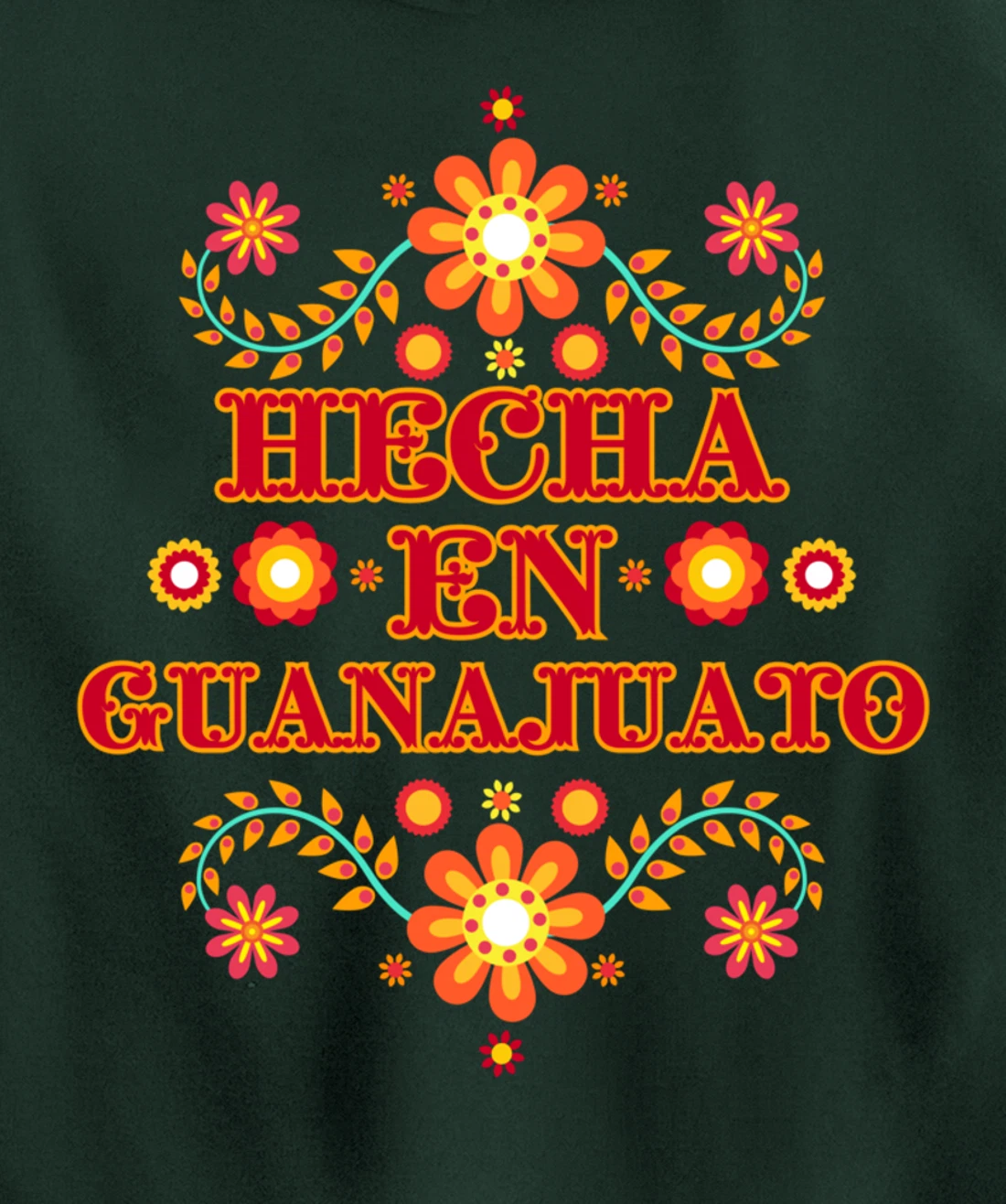Hecha En Guanajuato Mexico Floral Mexican Merch Para Mujer Pullover Hoodie