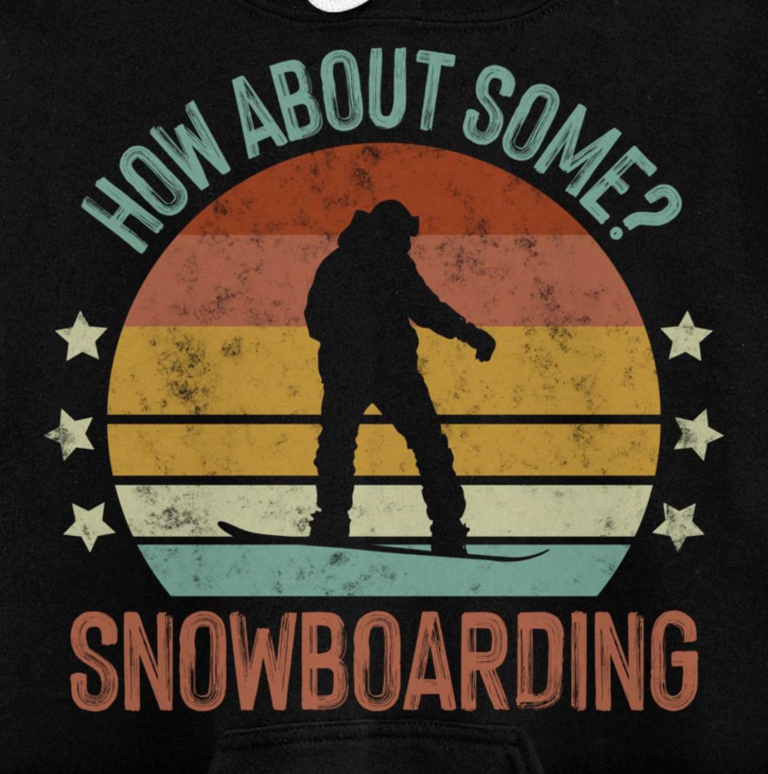 How About Some - Snowboarding Winter Sports Retro Vintage Pullover Hoodie