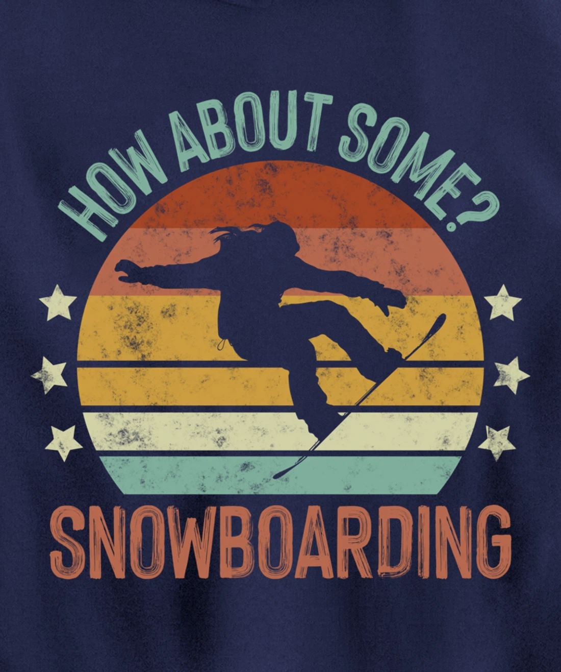 How About Some - Snowboarding Winter Sports Retro Vintage Pullover Hoodie