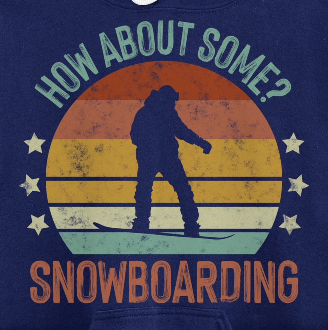 How About Some - Snowboarding Winter Sports Retro Vintage Pullover Hoodie