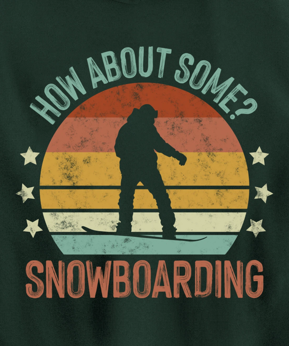 How About Some - Snowboarding Winter Sports Retro Vintage Pullover Hoodie