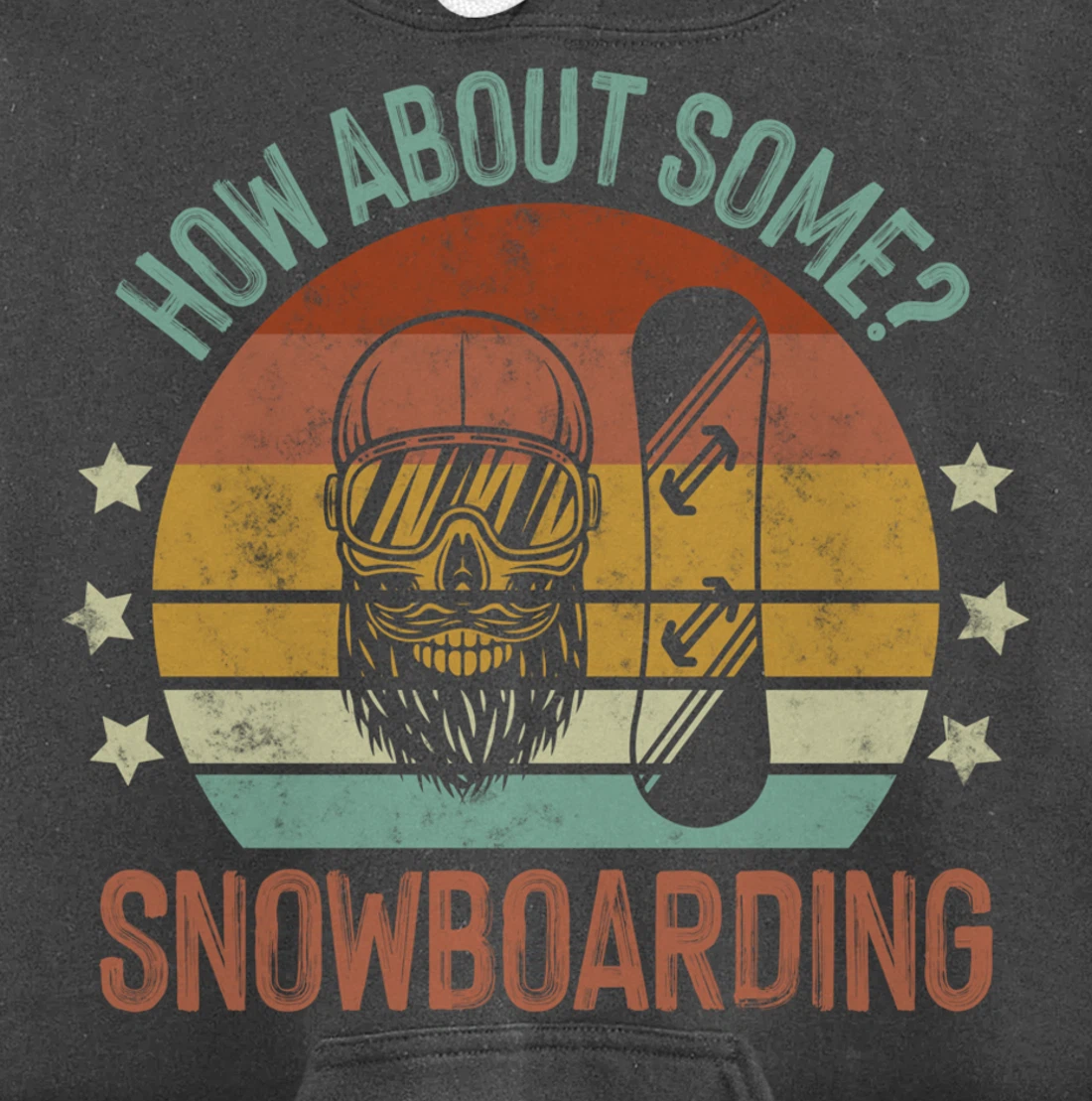 How About Some - Snowboarding Winter Sports Retro Vintage Pullover Hoodie