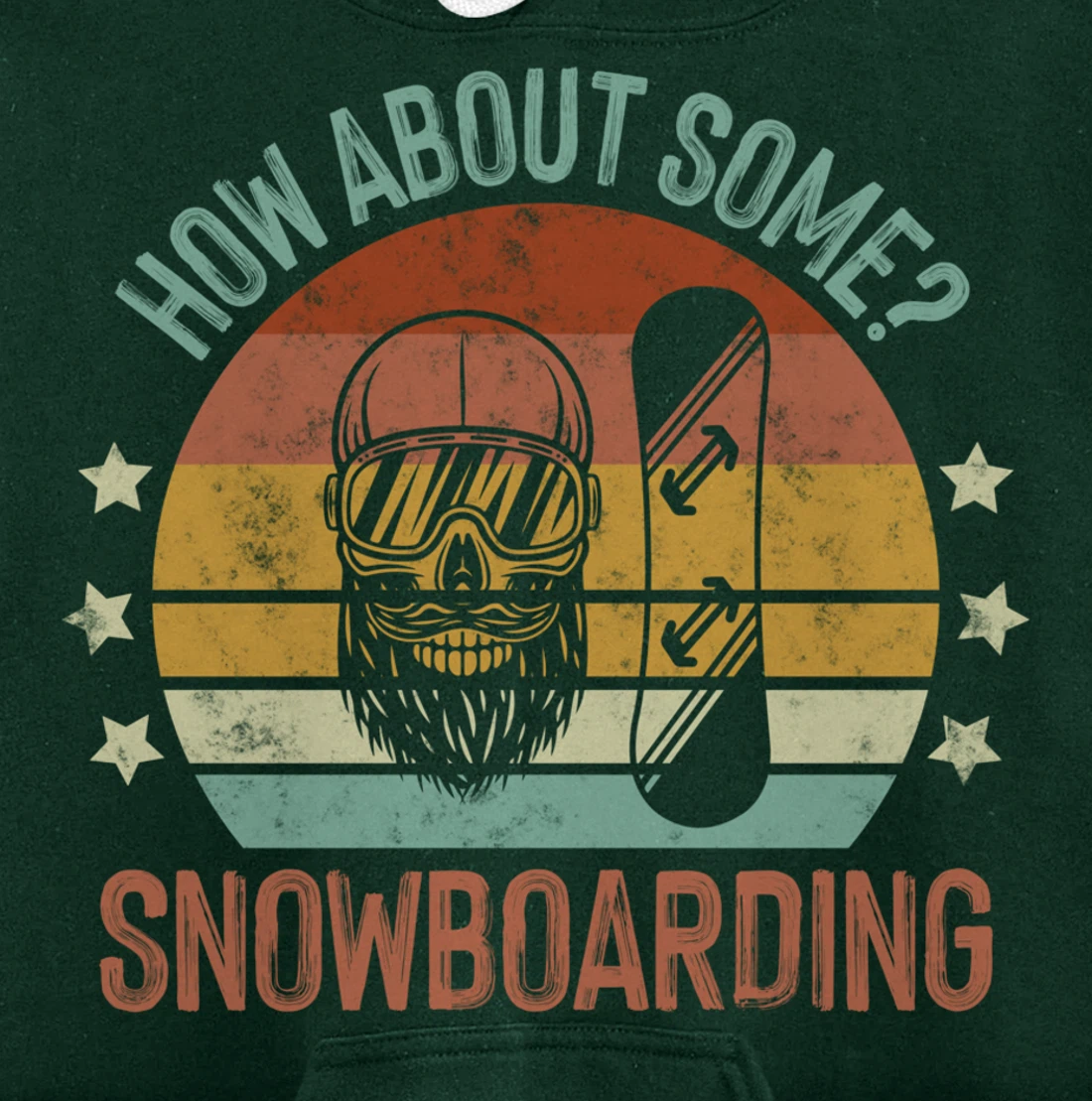 How About Some - Snowboarding Winter Sports Retro Vintage Pullover Hoodie