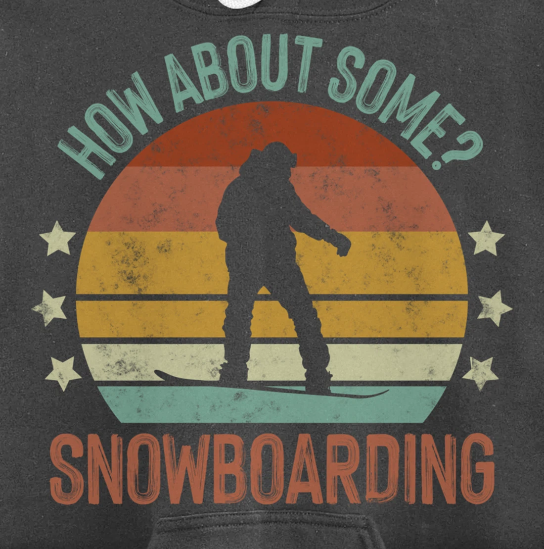 How About Some - Snowboarding Winter Sports Retro Vintage Pullover Hoodie