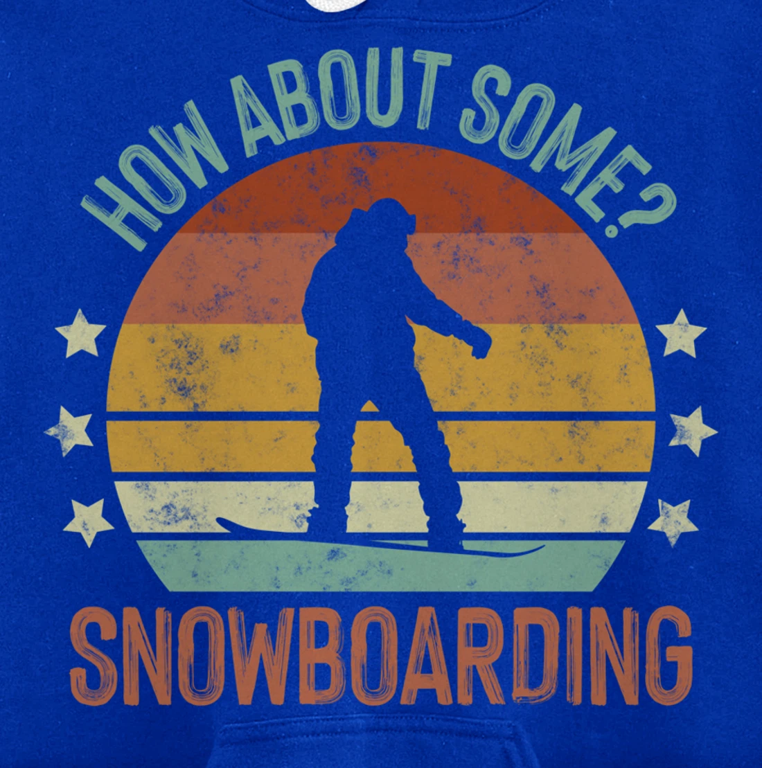 How About Some - Snowboarding Winter Sports Retro Vintage Pullover Hoodie