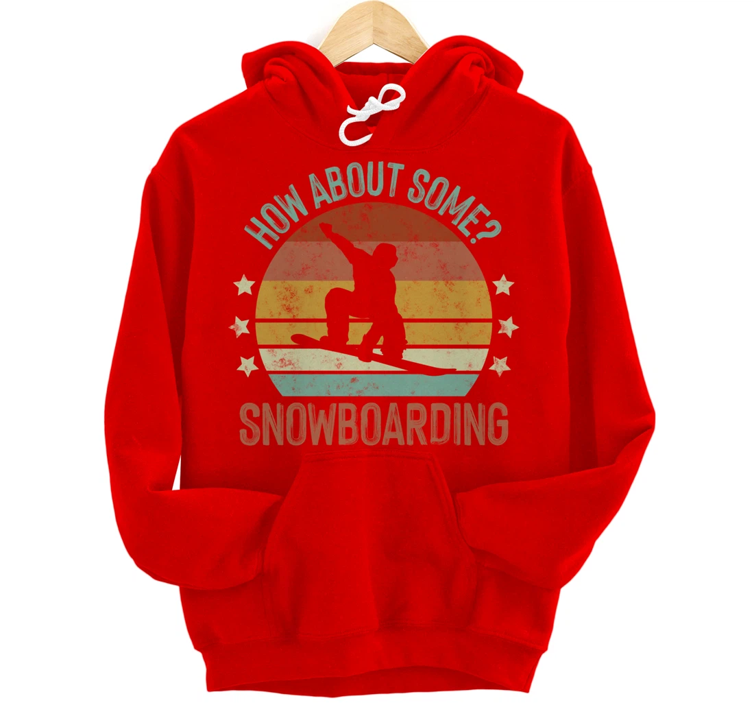 Snowboarding Is My Favorite Season Winter Ice Sports Retro Pullover Hoodie