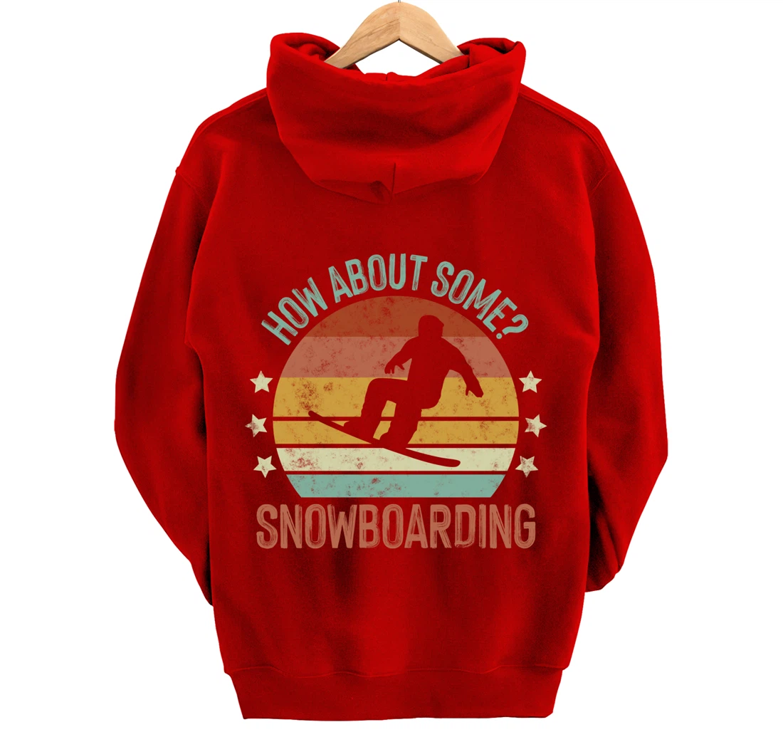 Snowboarding Is My Favorite Season Winter Ice Sports Retro Pullover Hoodie
