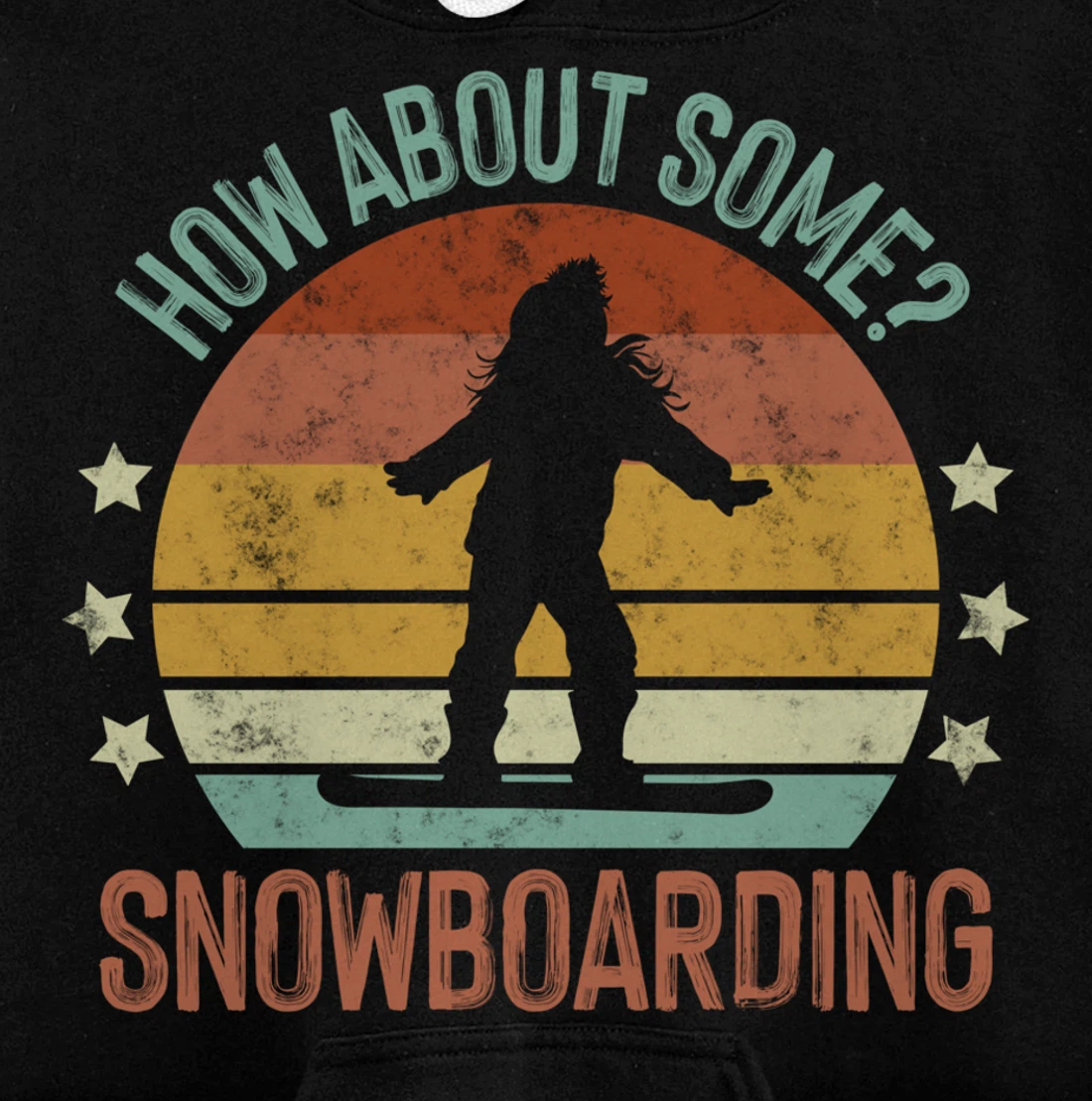 How About Some - Snowboarding Winter Sports Retro Vintage Pullover Hoodie