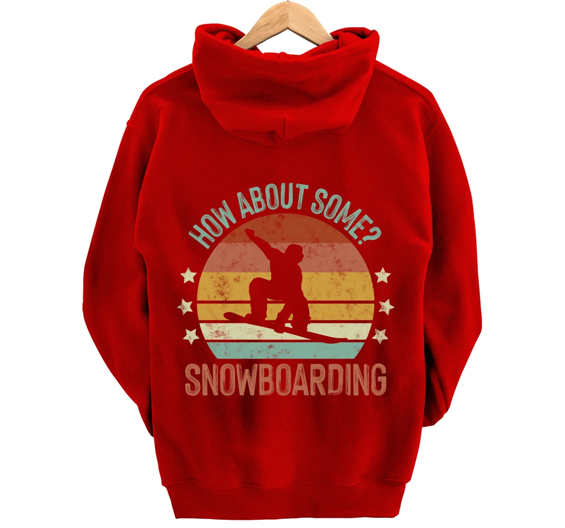 Snowboarding Is My Favorite Season Winter Ice Sports Retro Pullover Hoodie