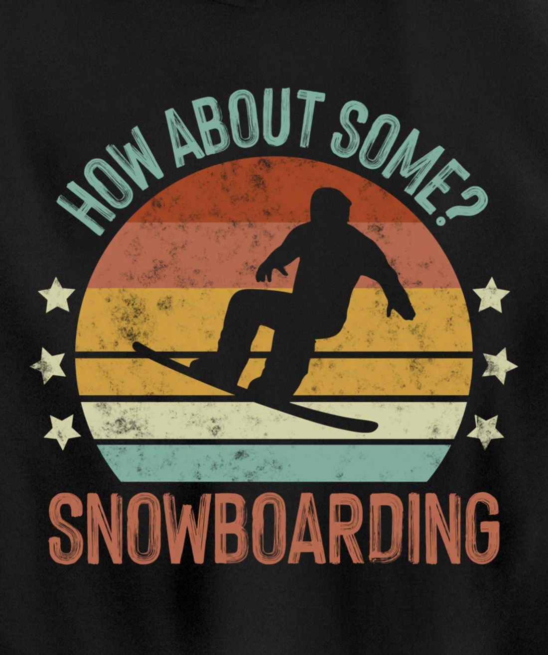 Snowboarding Is My Favorite Season Winter Ice Sports Retro Pullover Hoodie