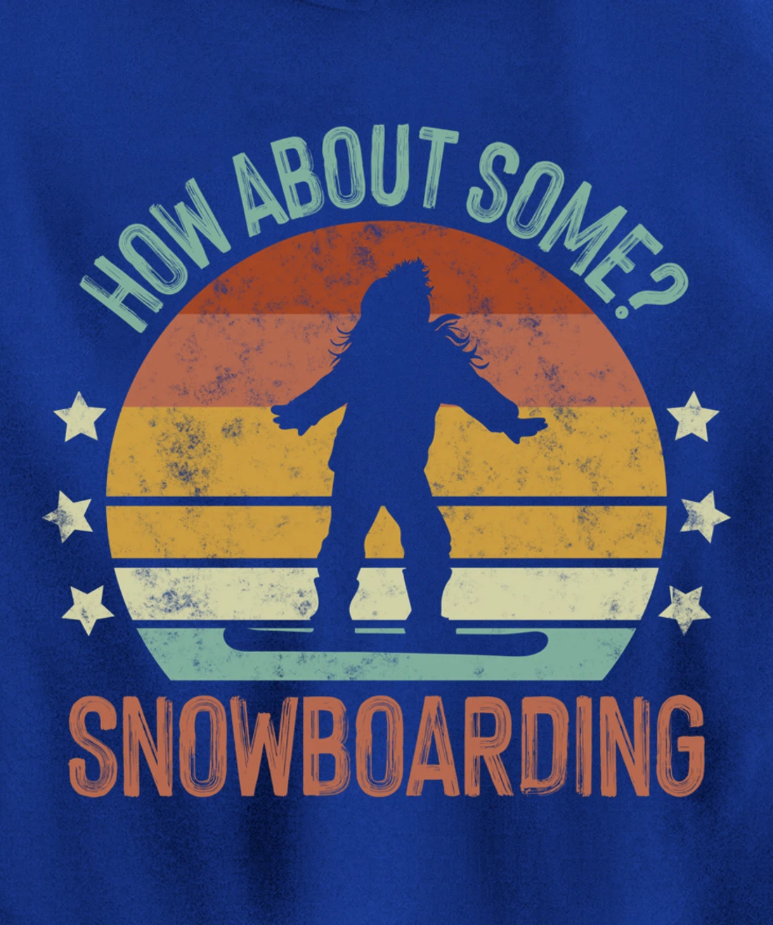 How About Some - Snowboarding Winter Sports Retro Vintage Pullover Hoodie