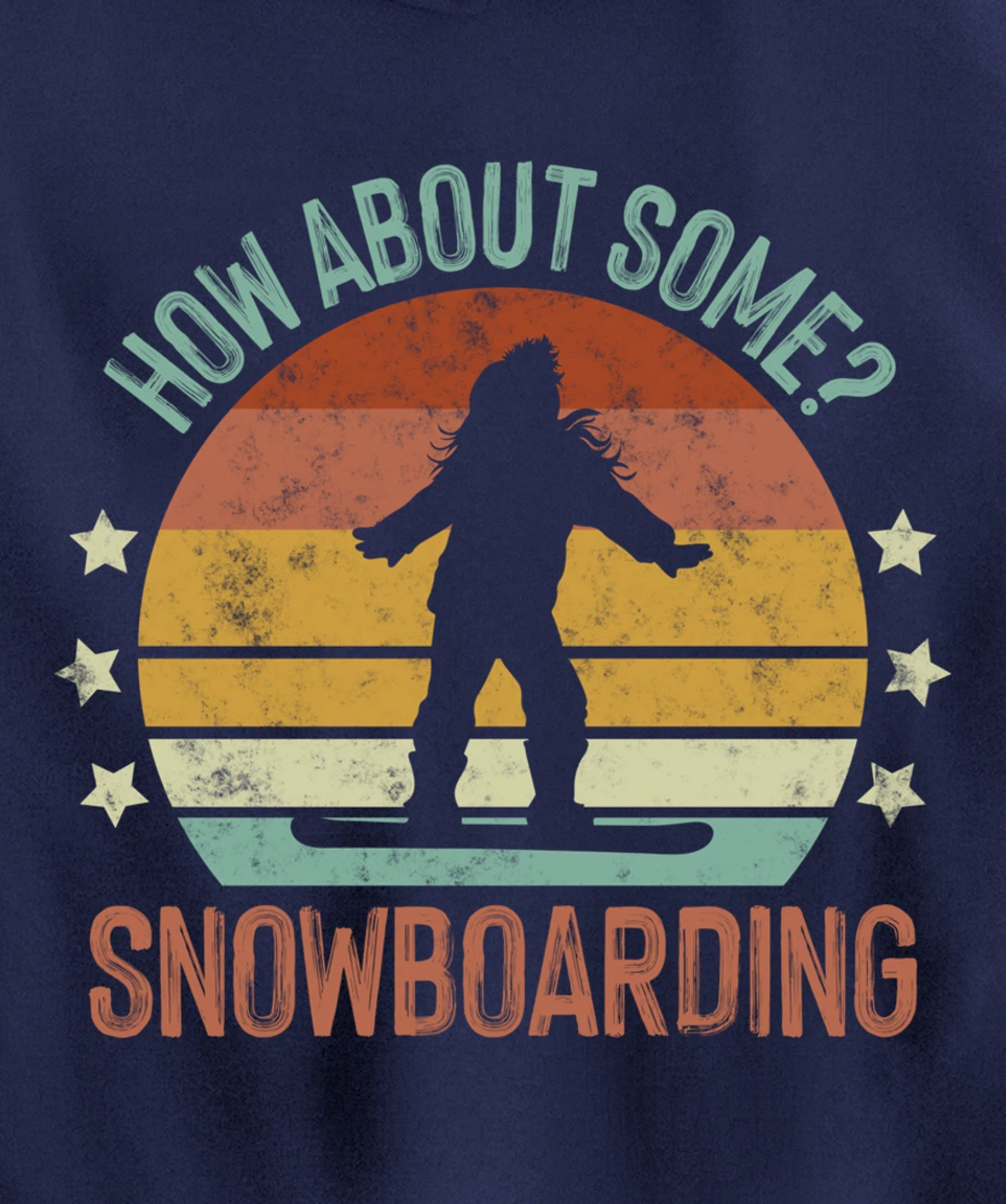 How About Some - Snowboarding Winter Sports Retro Vintage Pullover Hoodie