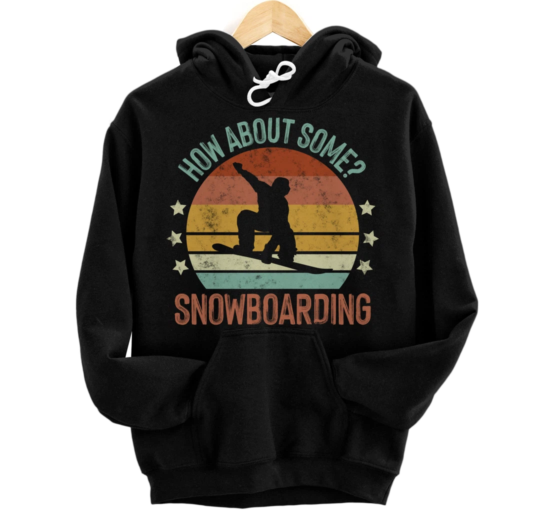 Snowboarding Is My Favorite Season Winter Ice Sports Retro Pullover Hoodie