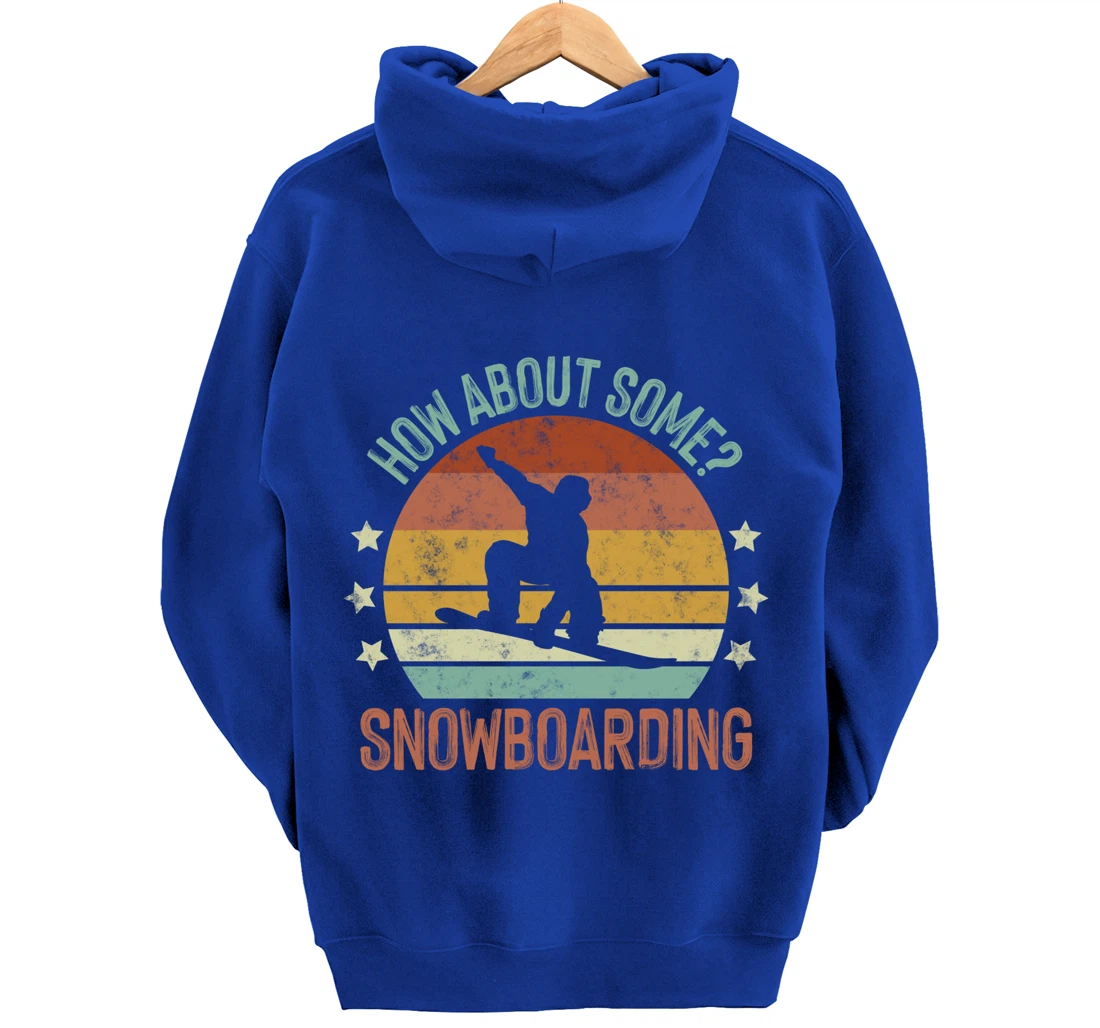 Snowboarding Is My Favorite Season Winter Ice Sports Retro Pullover Hoodie