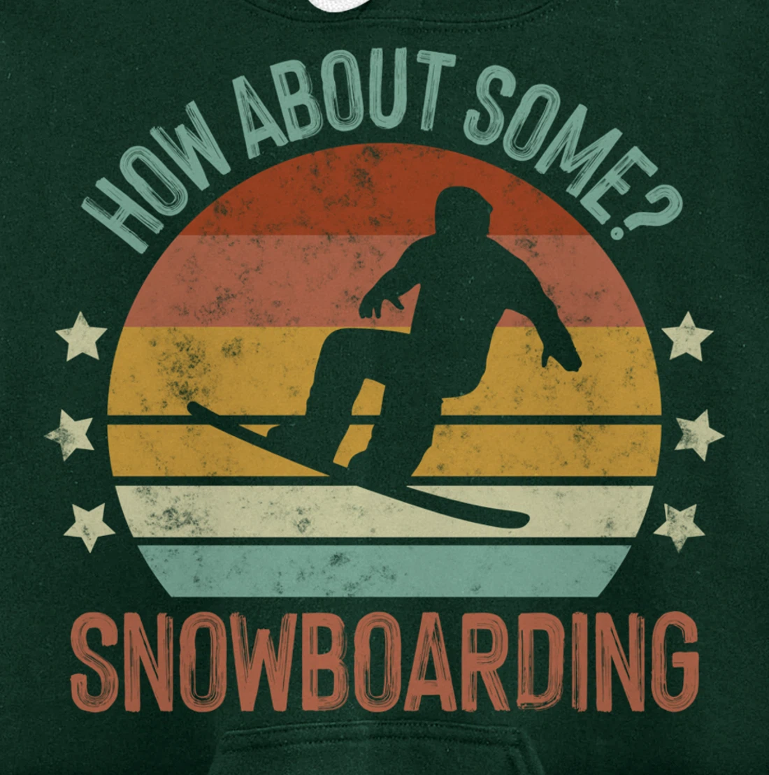 Snowboarding Is My Favorite Season Winter Ice Sports Retro Pullover Hoodie