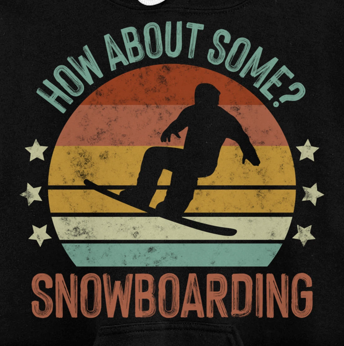 Snowboarding Is My Favorite Season Winter Ice Sports Retro Pullover Hoodie