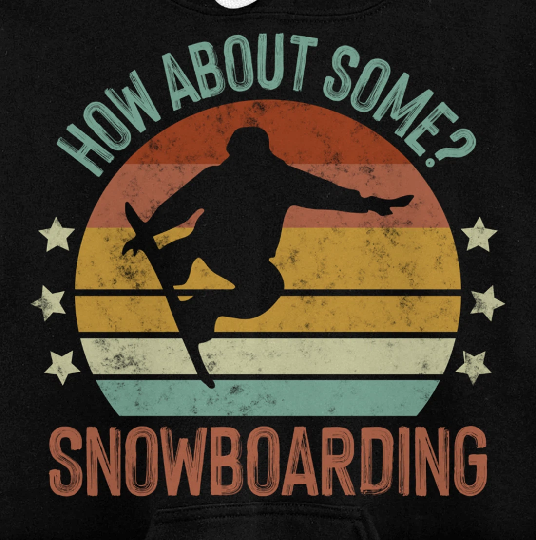 Snowboarding Is My Favorite Season Winter Ice Sports Retro Pullover Hoodie