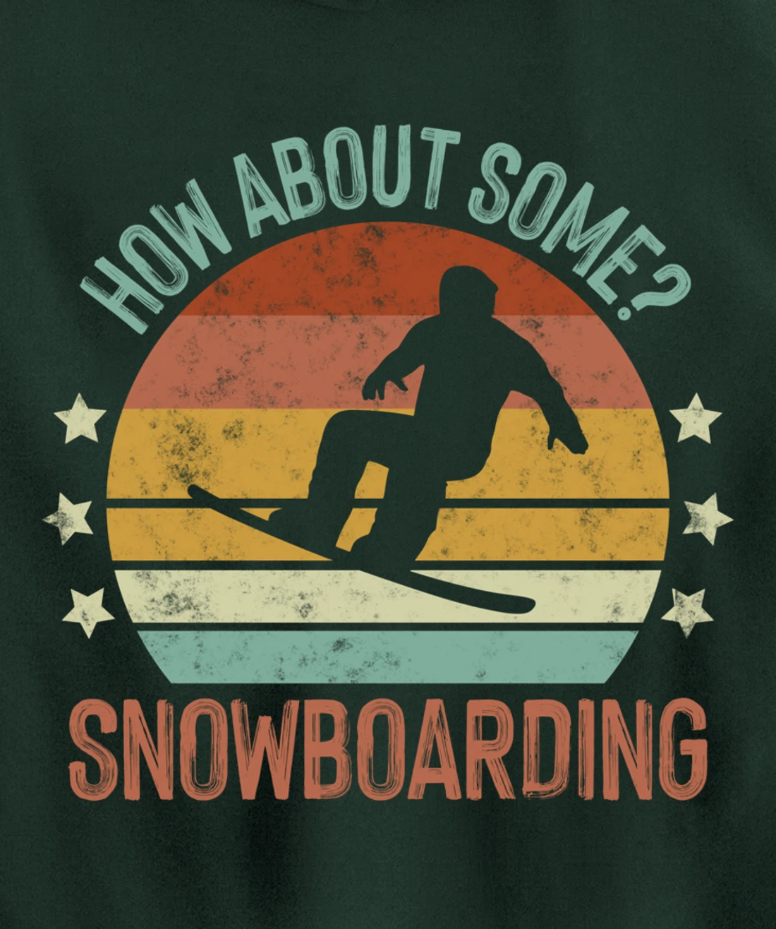 Snowboarding Is My Favorite Season Winter Ice Sports Retro Pullover Hoodie