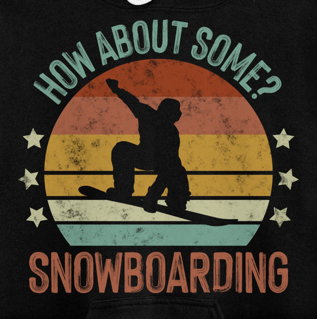 Snowboarding Is My Favorite Season Winter Ice Sports Retro Pullover Hoodie