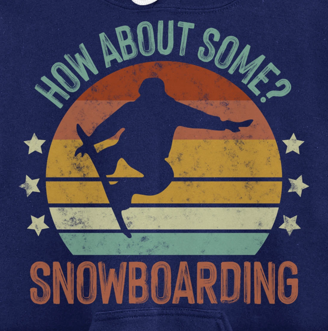 Snowboarding Is My Favorite Season Winter Ice Sports Retro Pullover Hoodie