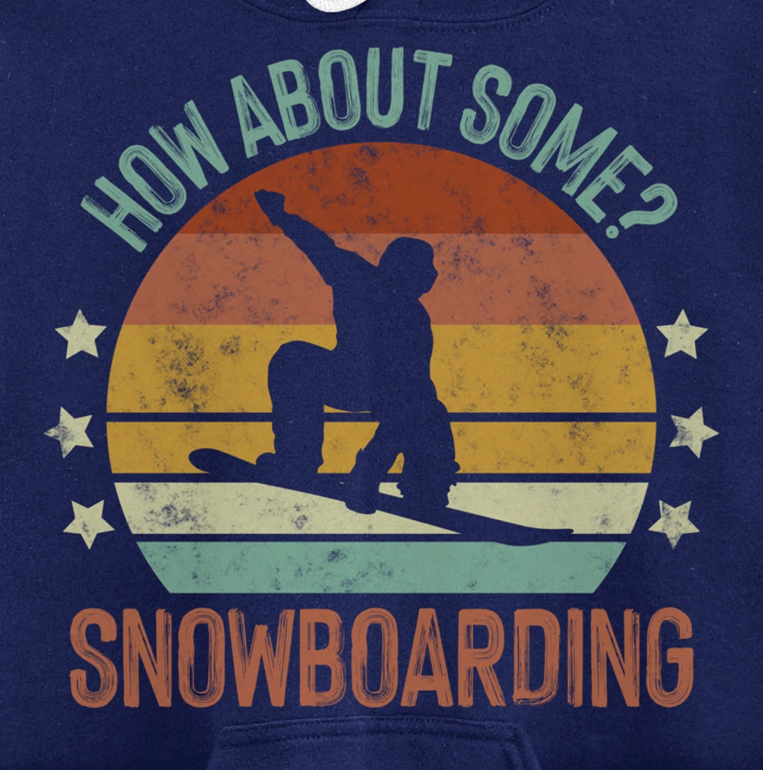 Snowboarding Is My Favorite Season Winter Ice Sports Retro Pullover Hoodie